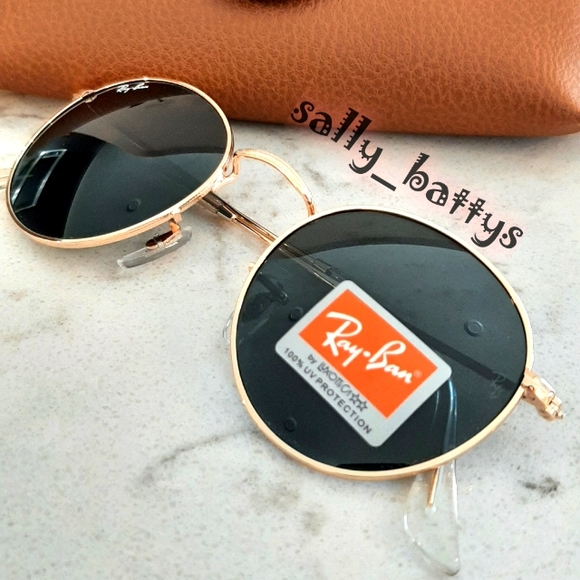 RayBan (Store Display) Round Metal Green Lenses RB3447 - Picture 7 of 14